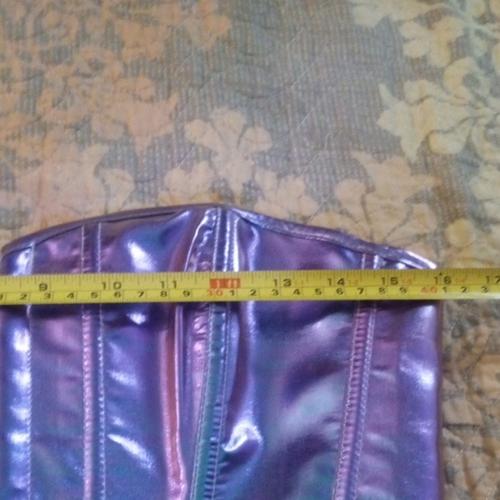 Iridescent Purple Corset Top - Picture 5 of 7